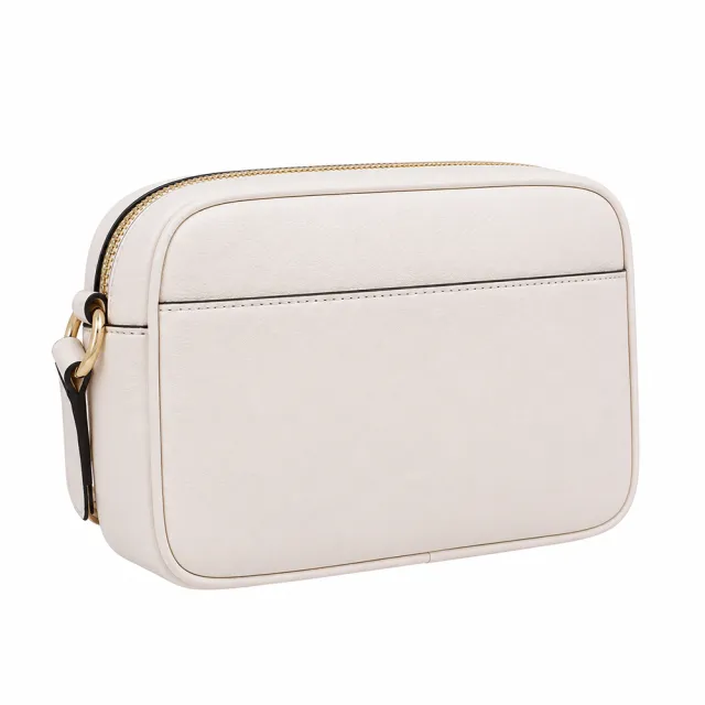 【Michael Kors】JET SET ITEM 系列  全皮革 寬背帶 三合一 斜背 多用包 (奶油白)