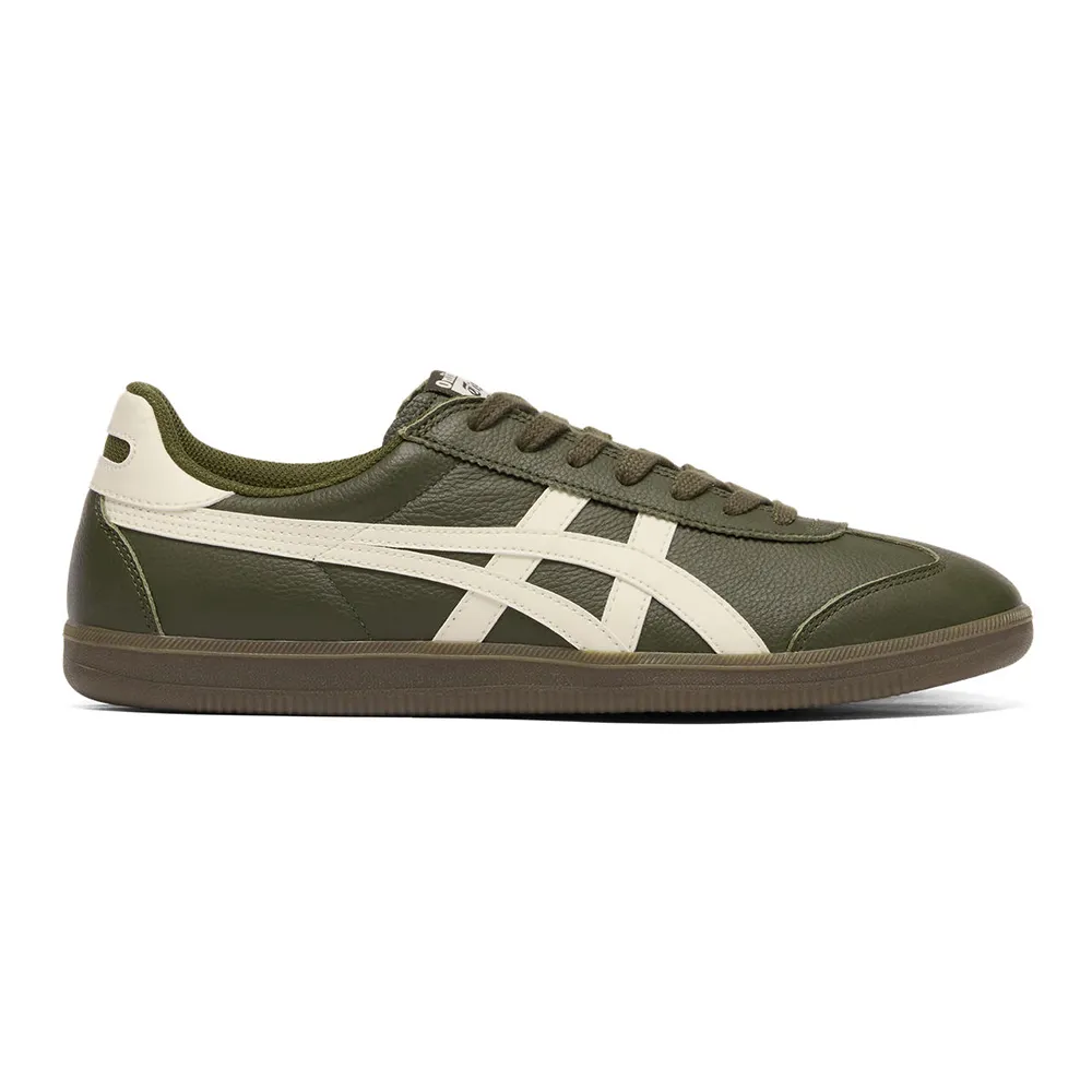【Onitsuka Tiger】鬼塚虎-軍綠底白虎爪紋 TOKUTEN(1183C429-202)休閒鞋