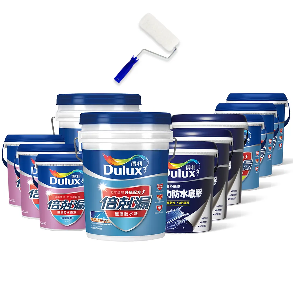 【得利】Dulux官方旗艦店★25坪加強版 A959倍剋漏屋頂防水組(防水漆 隔熱漆)