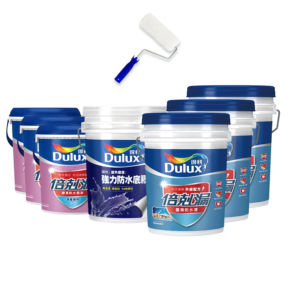 【得利】Dulux官方旗艦店★30坪加強版 A959倍剋漏屋頂防水組(防水漆 隔熱漆)