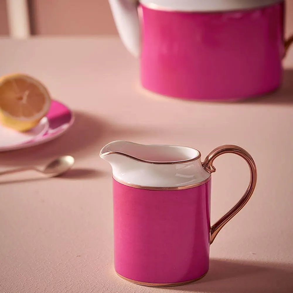 【PIP STUDIO】Chique Gold 牛奶盅260ml-粉(奶盅/奶精杯/牛奶杯/醬料杯/蜂蜜盅)