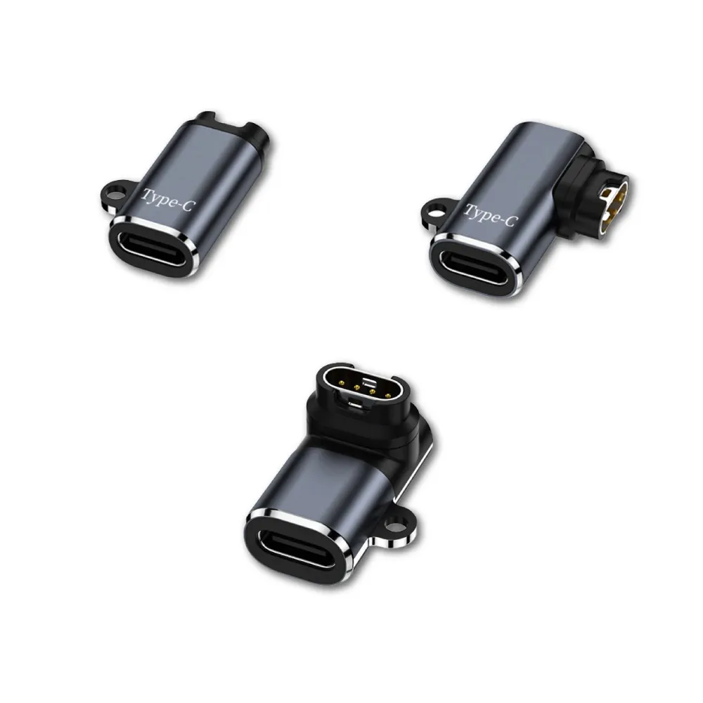 【GOLDEN SHIELD】Garmin 充電線轉接頭 Type-C 智慧手錶 充電線 充電器 Venu Fenix Forerunner