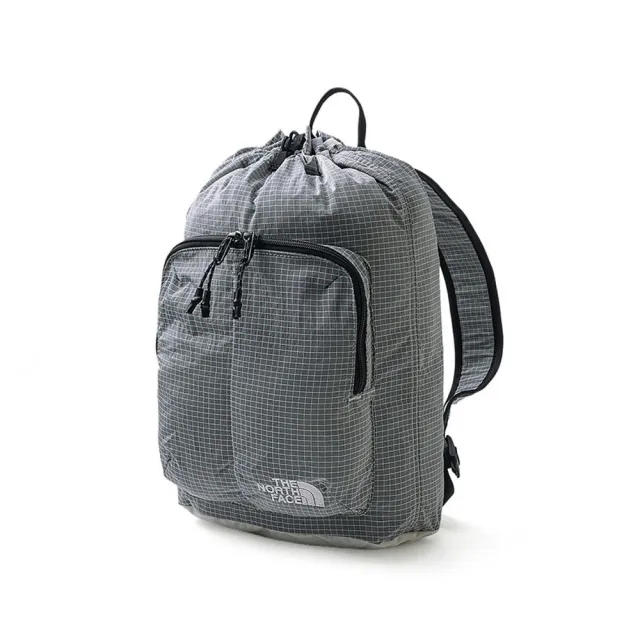 【The North Face】TNF 休閒 防潑水抽繩束口休閒後背包 NEVER STOP CINCH PACK 男 女 淺灰 (NF0A8JFXMYB)
