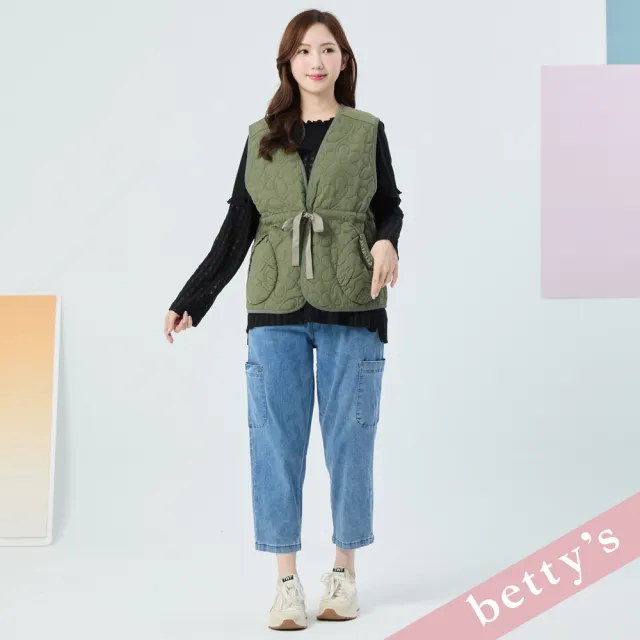 【betty’s 貝蒂思】鋪棉開襟背心(共二色)