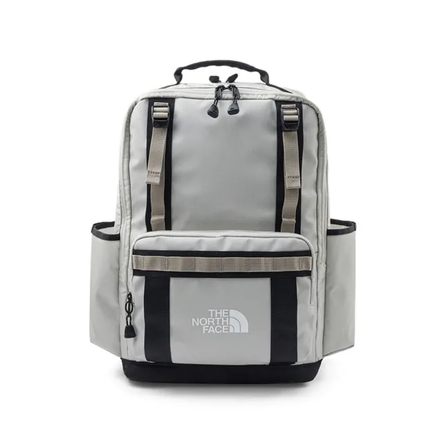 【The North Face】TNF 休閒 運動 DWR防潑水大容量休閒後背包 BASE CAMP DAYPACK 男 女 淺灰 (NF0A8BK4XA7)
