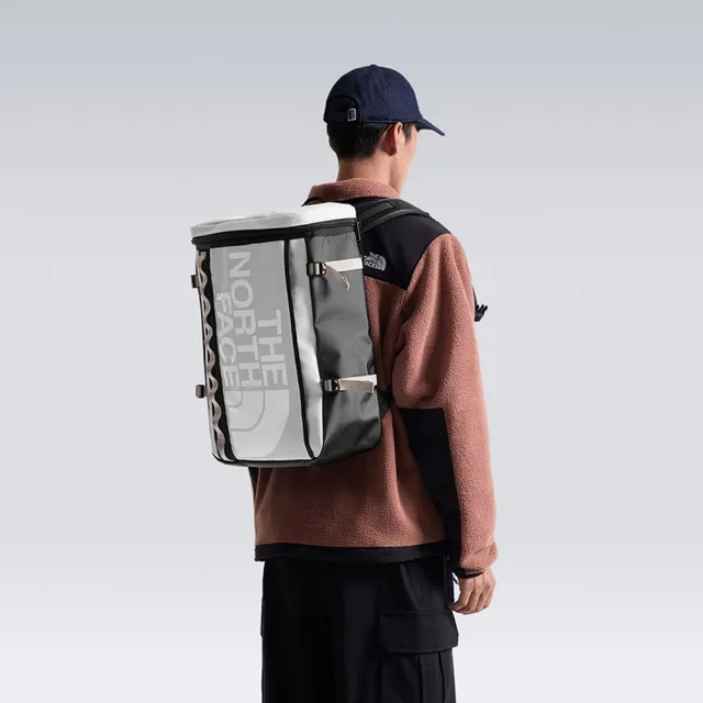 【The North Face】TNF 休閒 運動 舒適背負大容量休閒後背包 BASE CAMP FUSE BOX 男 女 淺灰 (NF0A3KVRXA7)