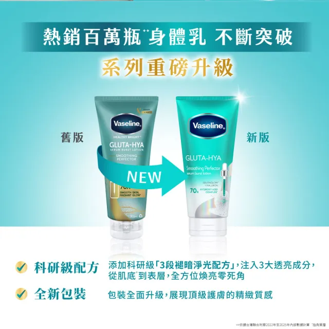 【Vaseline 凡士林】精華凝乳 300ml-3入新版