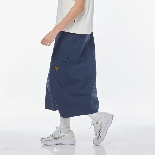 【JEEP】女裝 COOLMAX涼感休閒口袋長裙-深藍色