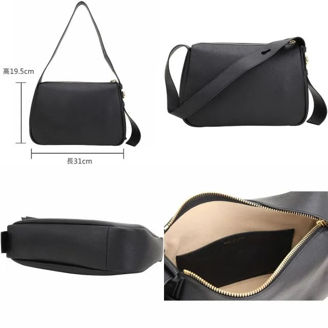 【TORY BURCH】Romy Hobo 鈕扣金屬標誌手提 肩背包(3色 TB 真皮 通勤包)