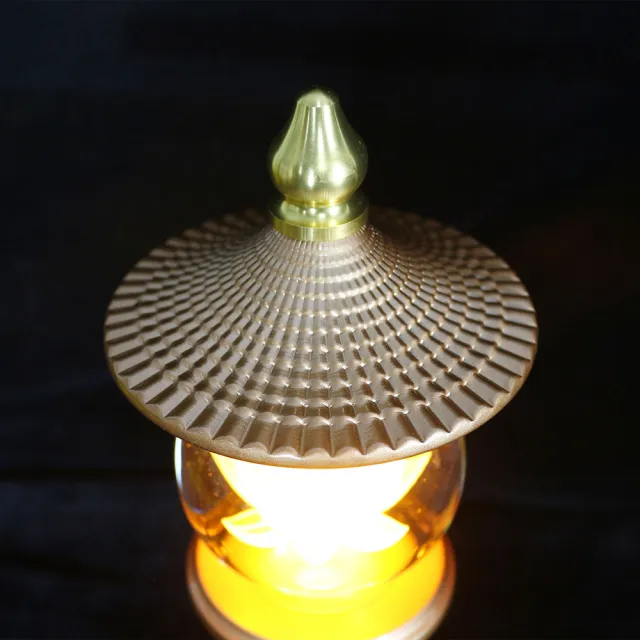 樂選 11吋 一對 LED供佛燈 水晶蓮花燈 神社燈 供佛長明燈 神桌供奉燈 神明燈 神台燈 寺廟神桌擺飾
