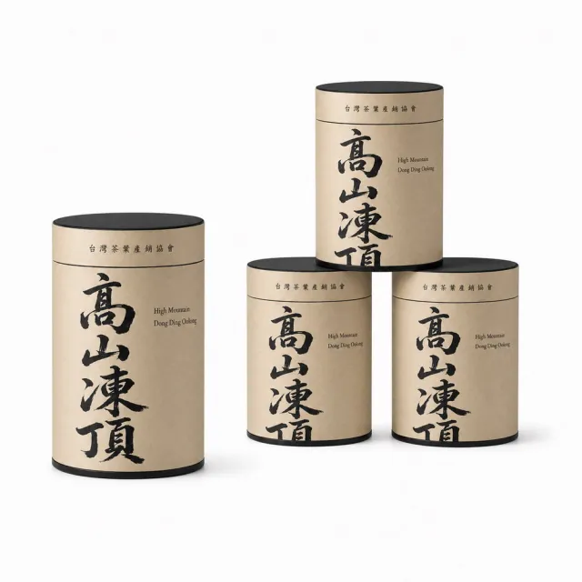 【台灣茶葉產銷協會】高山凍頂烏龍茶 4入組|罐裝4兩