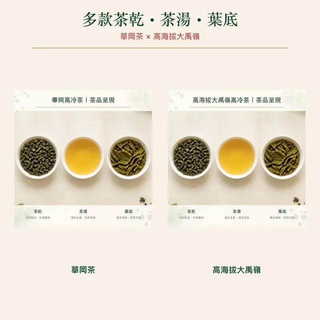 【台灣茶葉產銷協會】華岡＋高海拔大禹嶺 雙茶2入組｜罐裝2兩(1+1)