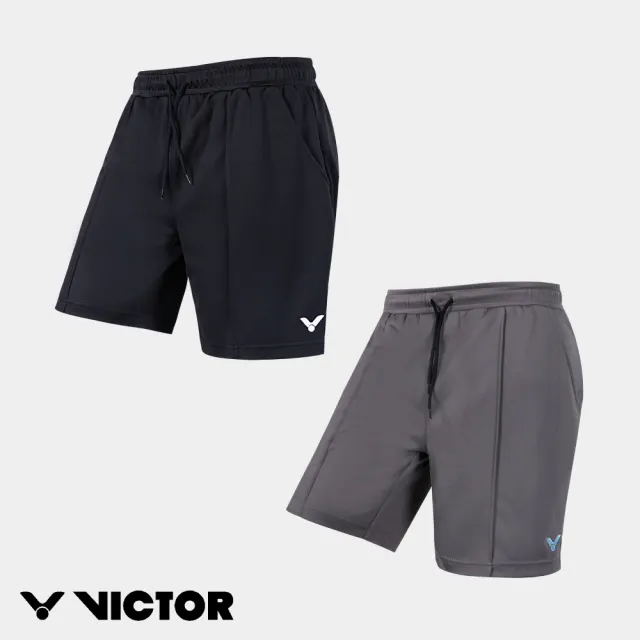 【VICTOR 勝利體育】針織運動短褲 中性款 (R-2611 C黑/K岩礫灰)