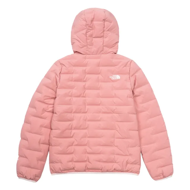 【The North Face】北面兒童粉色DWR防潑水連帽羽絨外套|8J7RNO9