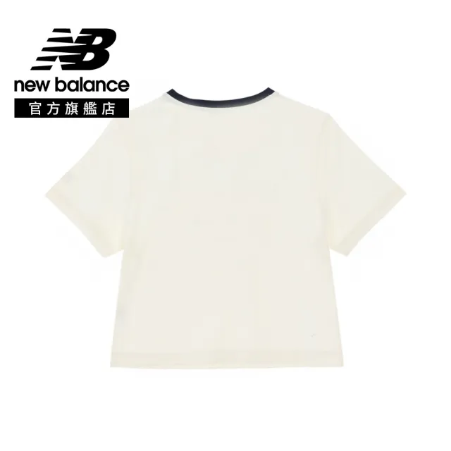 【NEW BALANCE】NB 短版短袖上衣_女性_米杏/藍色任選_WT62T7UMCIC_WT62T7UMNNY(亞版 版型正常)