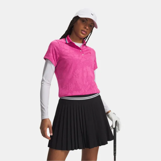 【UNDER ARMOUR】UA 女 ArmourDry Jacquard 短Polo_6013993-622