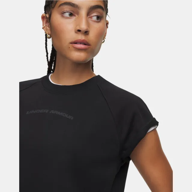 【UNDER ARMOUR】UA 女 Icon Cut Off 短袖T-Shirt_6013538-008