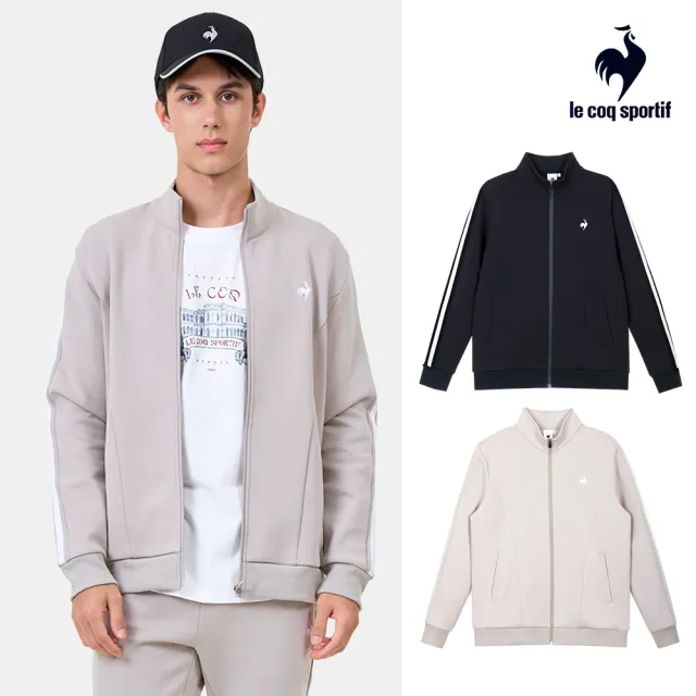 【LE COQ SPORTIF 公雞】立領/針織連帽外套 男女款 3色 LWY61761_LWY62761