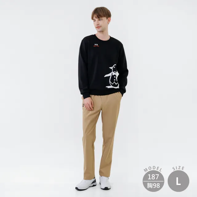 【Munsingwear】企鵝牌 男款黑色 網路獨家 經典大企鵝長袖上衣 MGYL2806