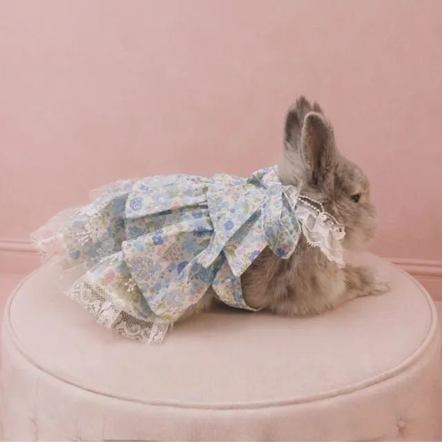 【Zoobulous 玩玩動物園】寵物碎花洋裝｜夏野花籃 Wildflower Basket (貓狗兔共用/寵物配件/寵物服裝)