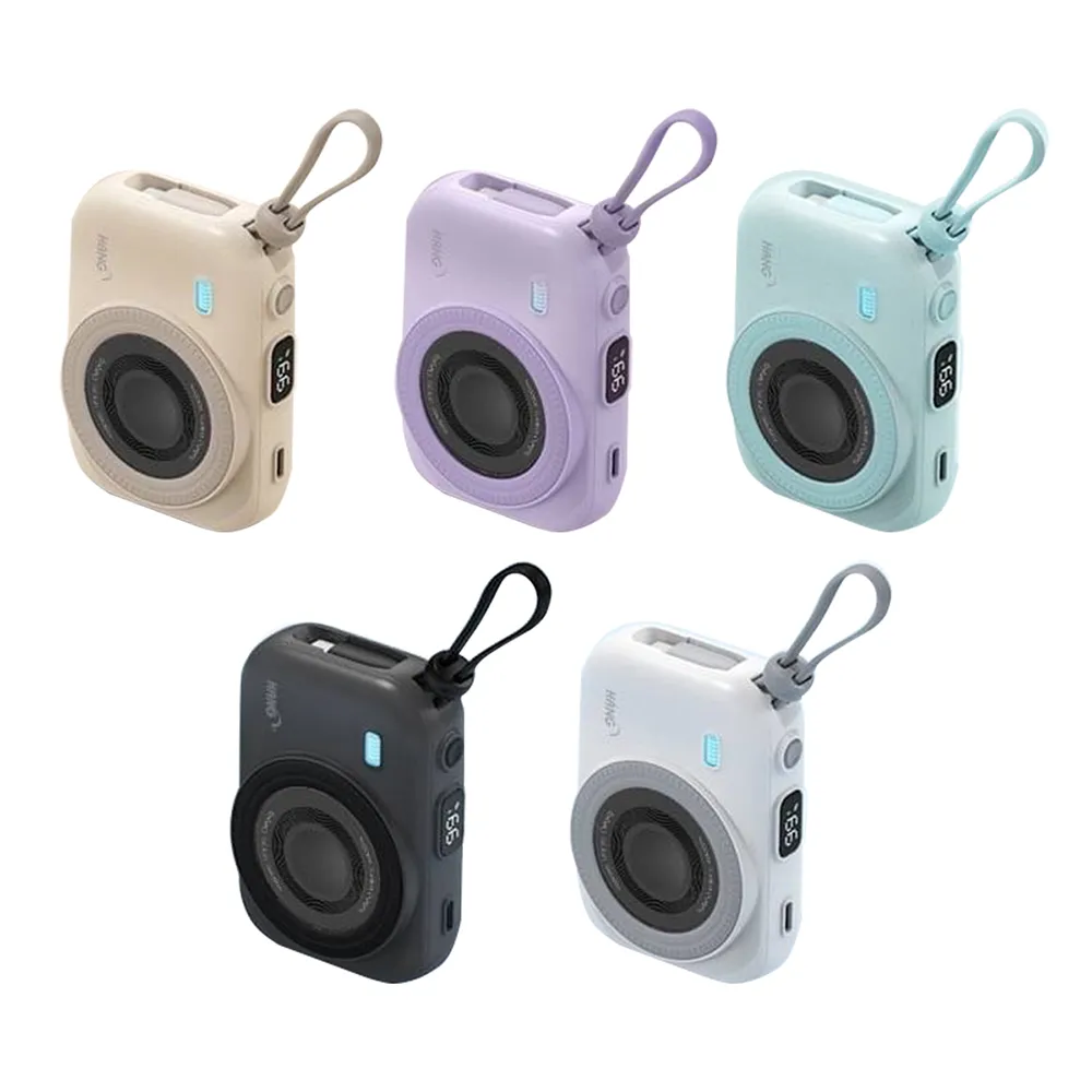 【HANG】PD3C 無線磁吸行動電源 10000mAh(22.5W PD+QC AppleWatch AirPods 快充 自帶線 充電盤)