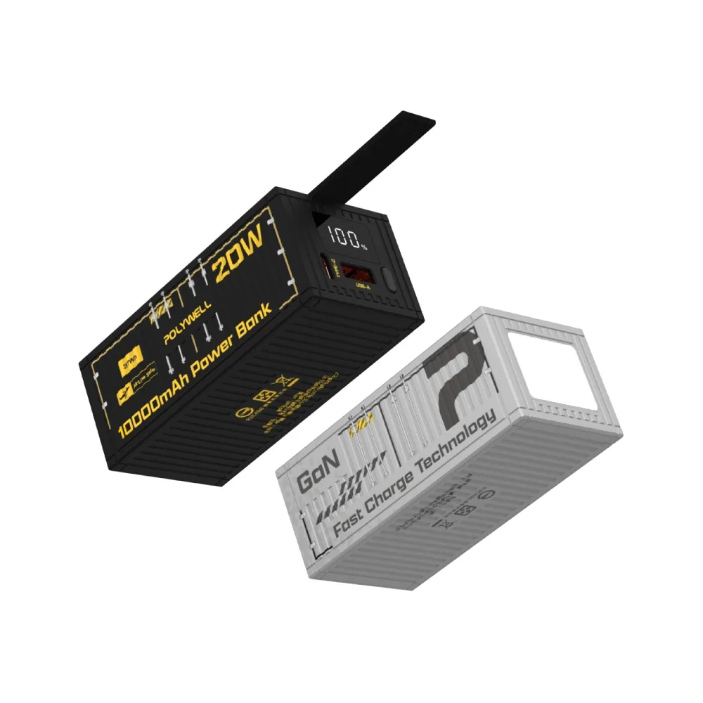 【POLYWELL】貨櫃屋行動電源 10000mAh 20W1A1C