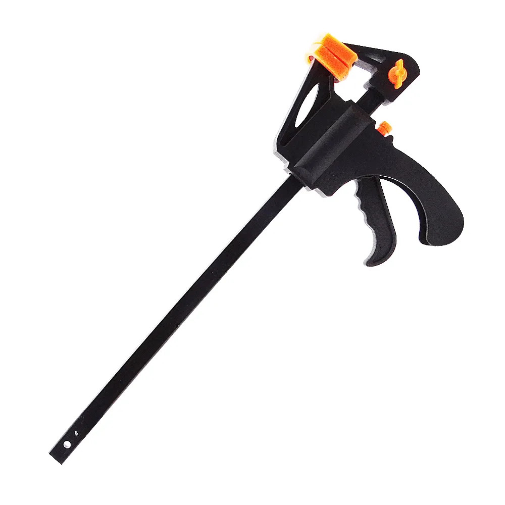 【工具達人】木工快速夾具 萬用夾 木工夾 萬用鉗 木工工具 木工夾 木板固定夾子 槍型快速夾 8吋(190-CF8)