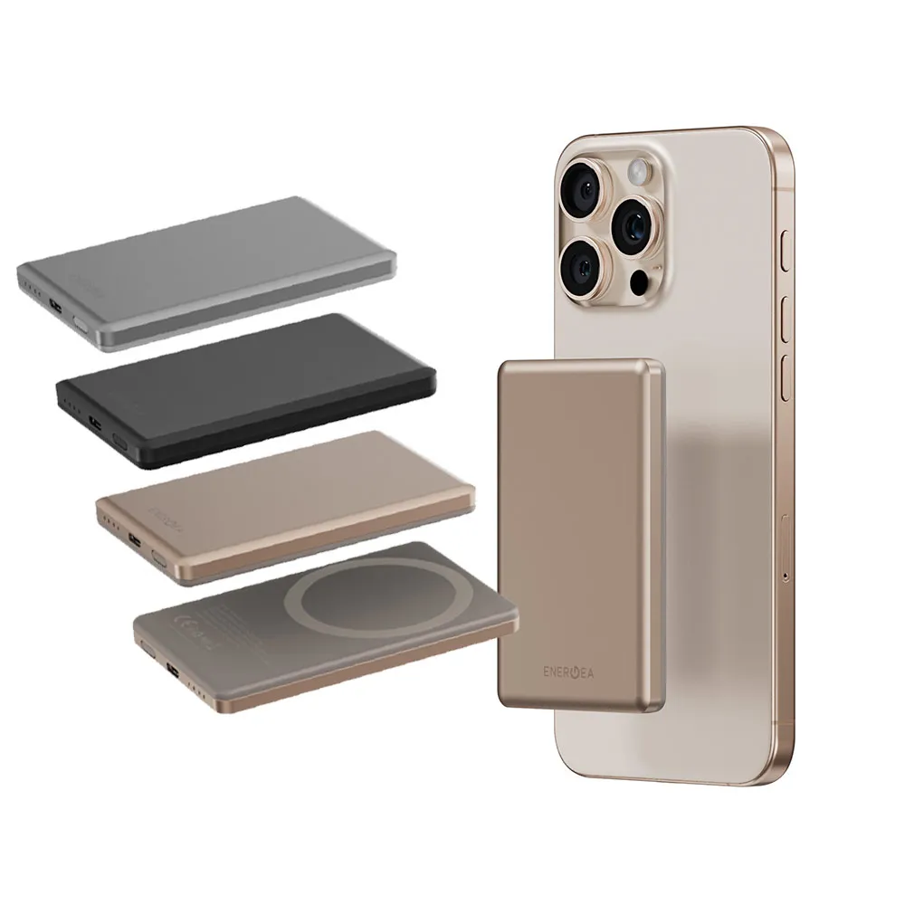【Energea】AluPac Mini 5000mAh 1孔 PD 20W 磁吸輕薄行動電源(無線/Magsafe)