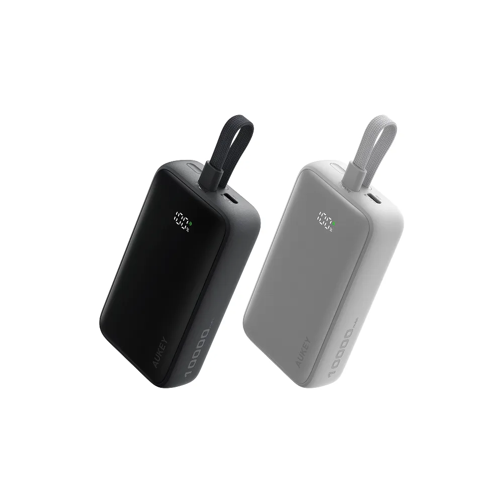 【AUKEY】小冰棒 10000mAh 30W 自帶線行動電源 (PB-Y61)
