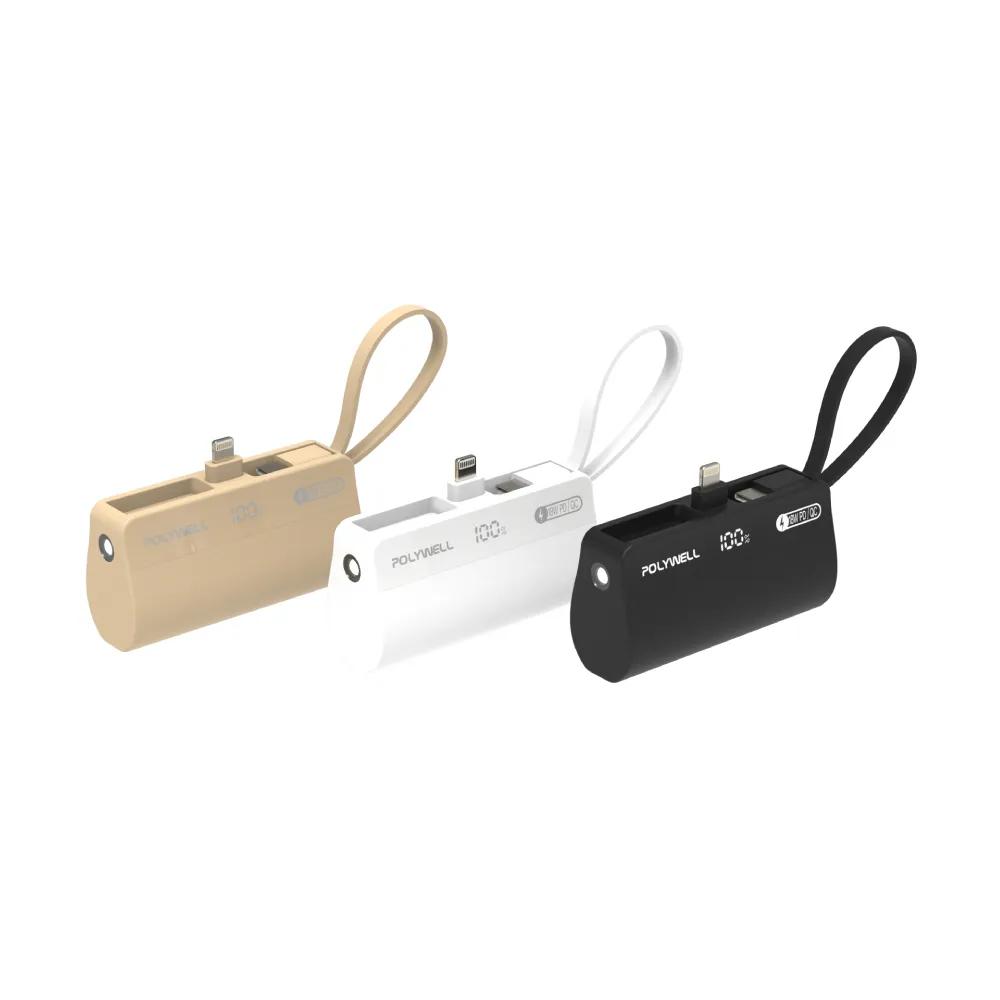 【POLYWELL】PB5000 直插隨身行動電源 5000mAh 18W