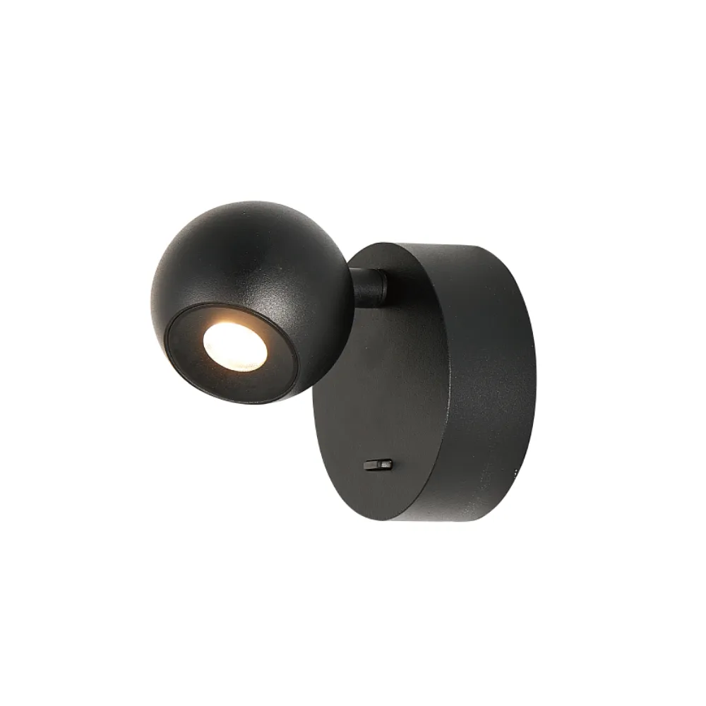 【DanceLight 舞光】LED 6W 黑曜壁燈 室內壁燈 6瓦 床頭照明燈 小夜燈 貴族黑(黃光)