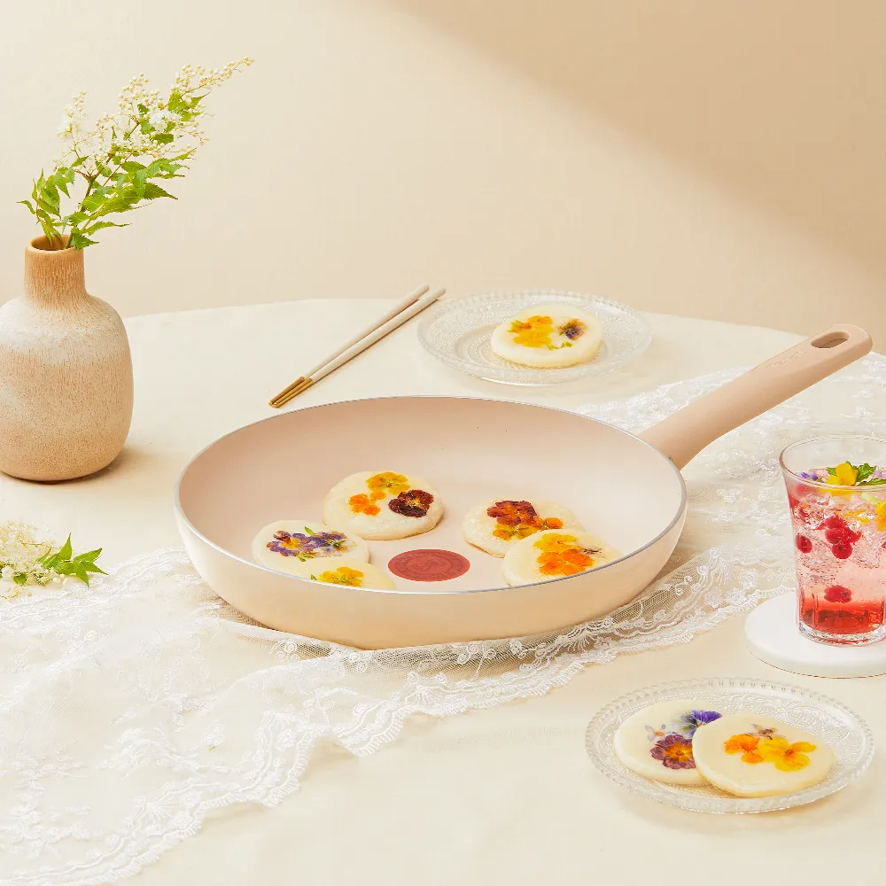 【Tefal 特福】法國製 香草牛奶系列28CM不沾鍋平底鍋