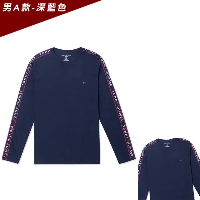 【TOMMY HILFIGER】TOMMY 經典刺繡Logo滾邊大學T恤 上衣-多色選(可搭情侶款/平輸品)