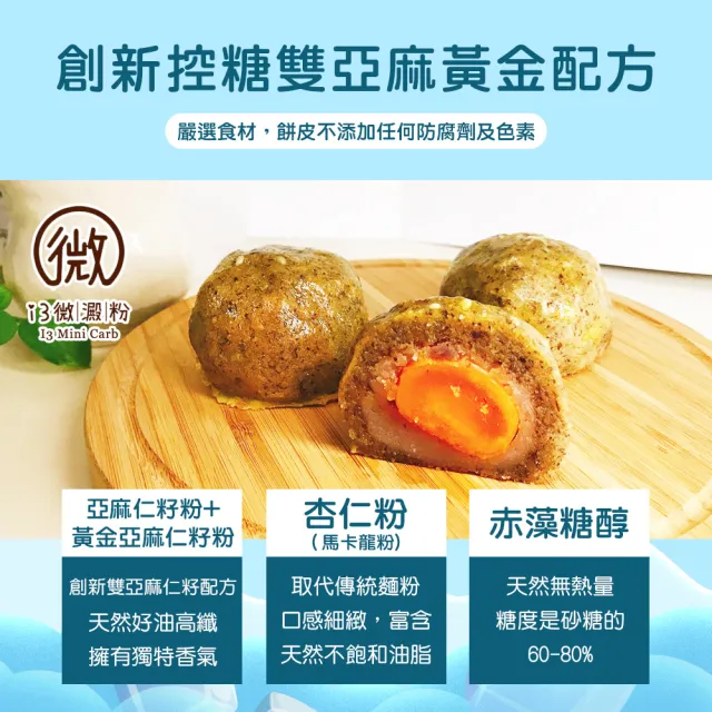 【i3微澱粉】控糖冰心經典芋泥蛋黃酥禮盒6入x1盒(70g 蛋奶素 月餅 手作)_年菜 年節禮盒