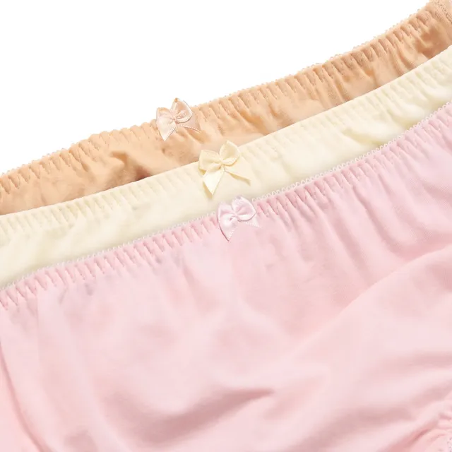 【Gennies 奇妮】3件組*孕婦內褲 透氣舒適高腰內褲(顏色隨機)