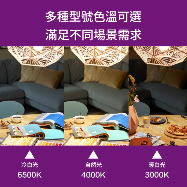 【Philips 飛利浦】13W LED真彩光燈泡 E27燈泡 3000K/4000K/6500K 單入(省電燈泡 LED燈泡 燈飾照明)