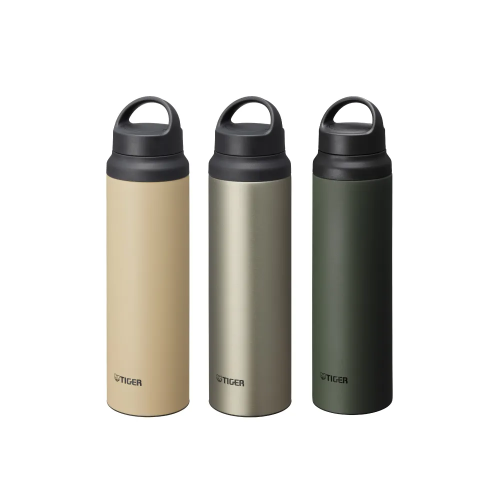 【TIGER 虎牌】旋蓋雙層不鏽鋼保溫瓶 800ml(MCZ-S080手提保溫杯)