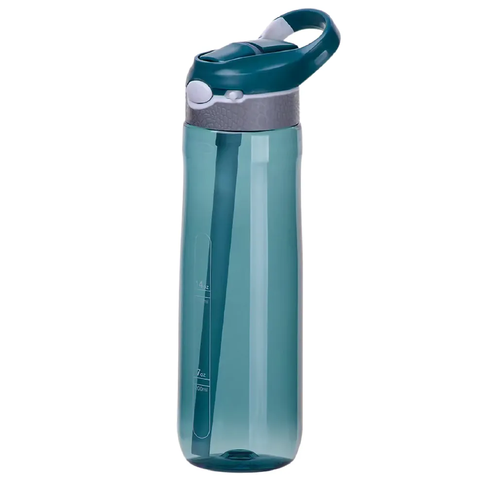 【弗南希諾】Tritan湛藍彈蓋吸管運動水瓶FR-2715(750ml)