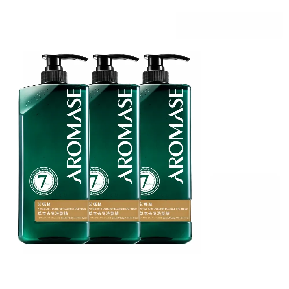 【Aromase 艾瑪絲】草本去屑洗髮精 1000mL 3入組 (舊版本出清)