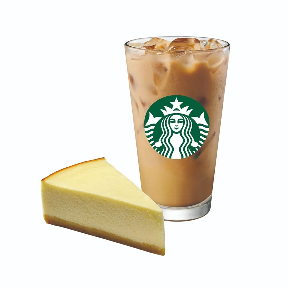 【STARBUCKS 星巴克】大杯那堤+經典起司蛋糕-E