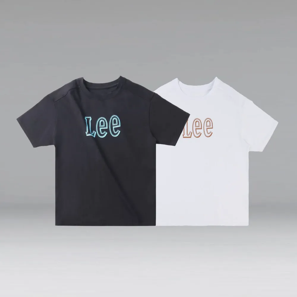 【Lee】出清品-女裝 短袖T恤 / 鏤空大LOGO 共2色 Oversized版型(LL220234K11 / LL220234K14)