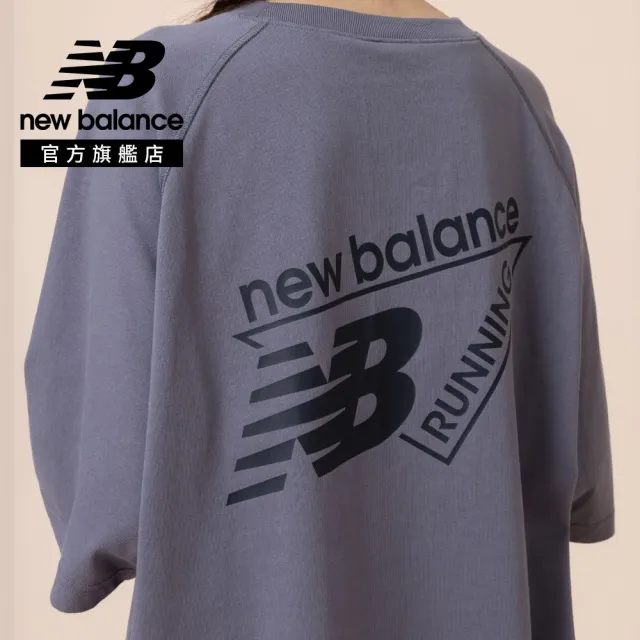 【NEW BALANCE】NB 重磅Logo短袖上衣_男性_灰紫/白色任選_MT62F506AA9_MT62F506WT(美版 版型偏大)