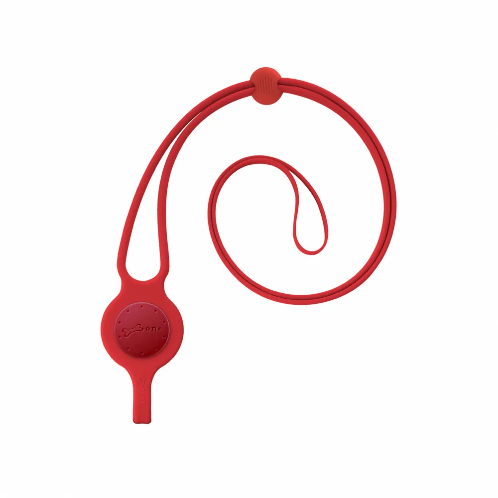 【Bone 蹦克】綁扣頸掛繩 Lanyard Hook - 簡約紅(手機掛繩 頸掛繩 萬用綁扣繩)
