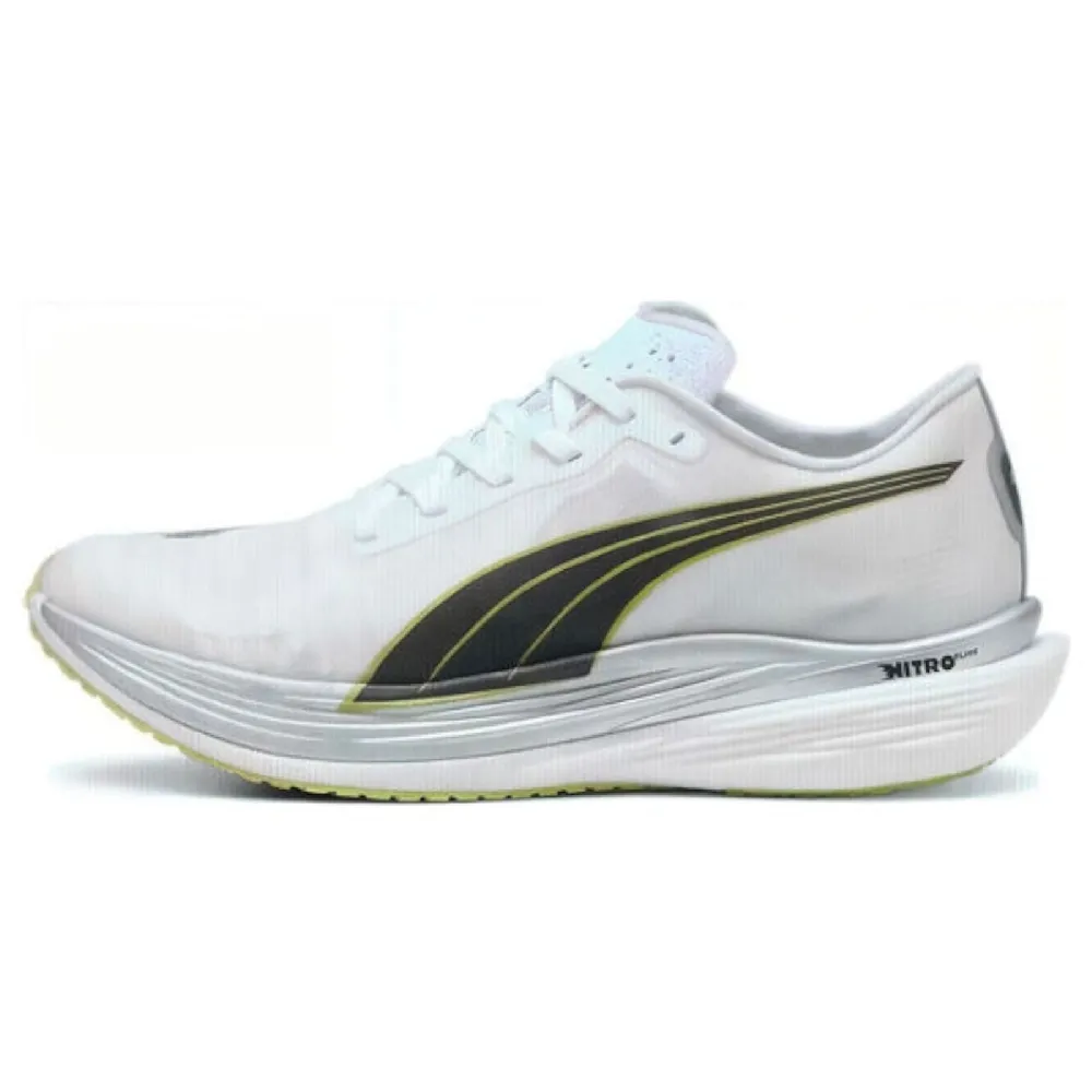 【PUMA】競速跑鞋 Deviate Nitro Elite 2 男鞋 白 黑 Fireglow 碳板 輕量(377786-04)