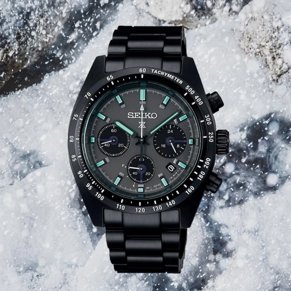 【SEIKO 精工】Prospex SPEEDTIMER 黑潮夜視 太陽能計時錶/SK027(SSC917P1/V192-0AF0SD)