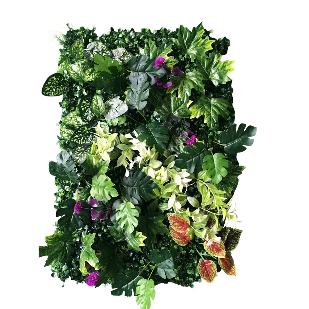 仿真植物牆 60*40cm 園藝造景(綠植牆 植栽墻 景觀裝飾 仿真花 花草牆 植物牆 綠化牆