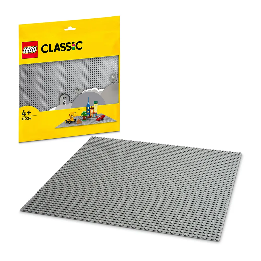 【LEGO 樂高】經典系列 11024 灰色底板(底板 底座 不含積木)