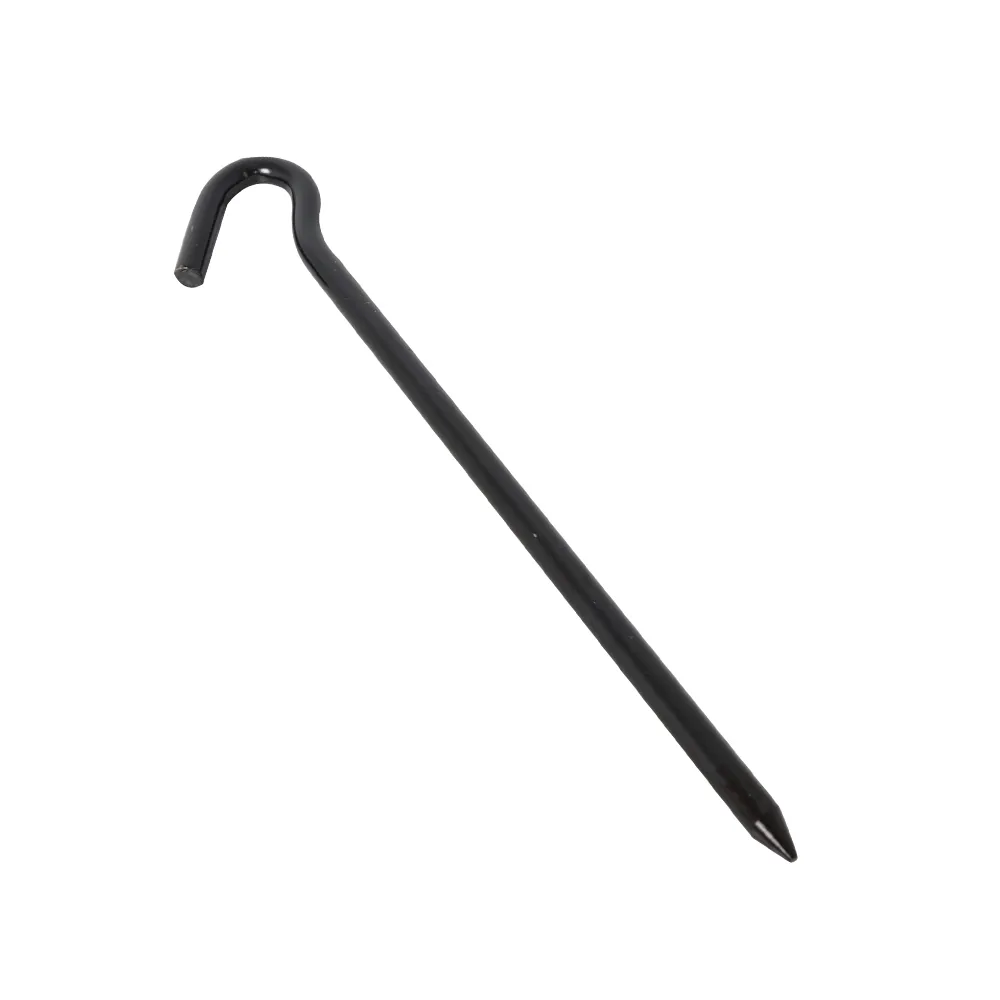 【LIFECODE】8MM特粗黑色地釘24cm(10支)