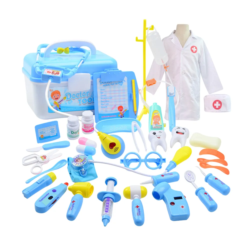 【JoyNa】醫生玩具 護士醫療手提箱玩具組 啟發職業(附醫師服.角色扮演.扮家家酒)