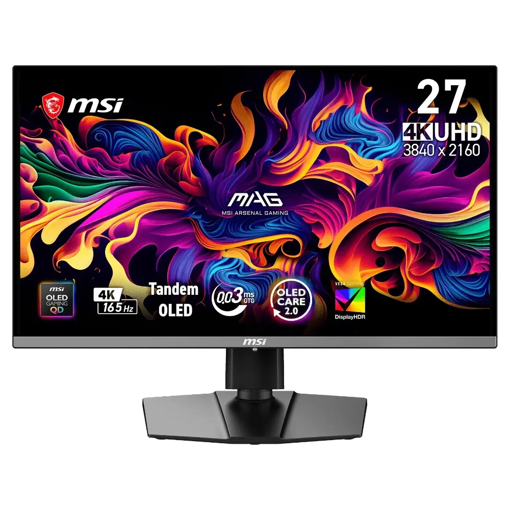 【MSI 微星】MAG 272UP QD-OLED E16 27型 165Hz 4K電競螢幕(0.03ms/HDR/QD-OLED)